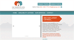 Desktop Screenshot of homestead-property-management.com