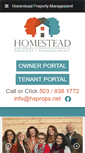 Mobile Screenshot of homestead-property-management.com